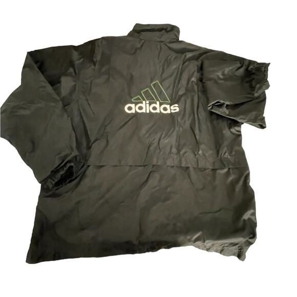 VTG Adodas black long sleeve windbreaker full zip jacket size large - Picture 7 of 14